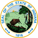 The state seal of Indiana Business Entity Search